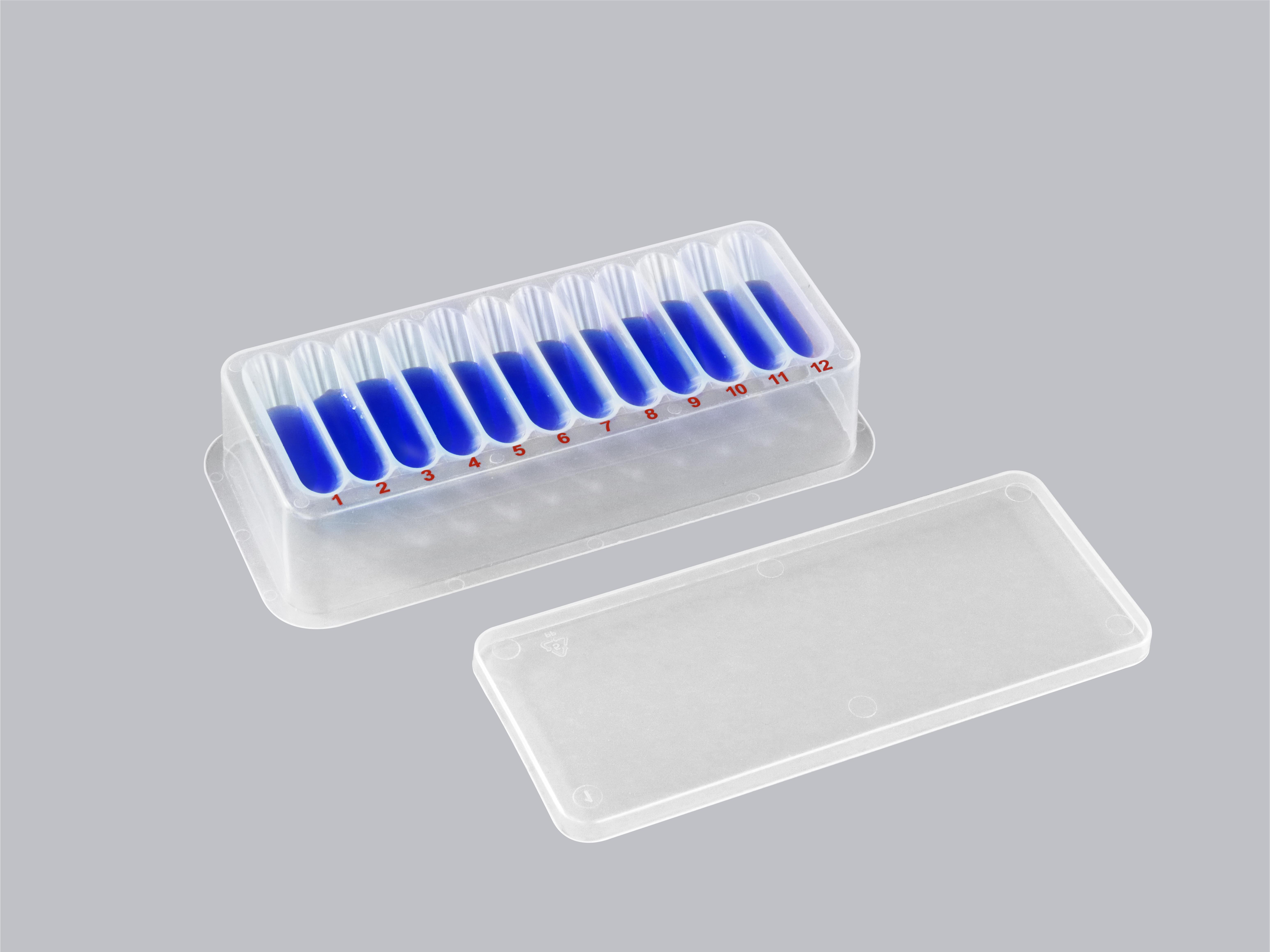 12道加樣槽,儲液槽,加樣槽