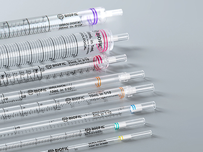 管頭印刻不同色環(huán)標識，便于識別移液管量程型號