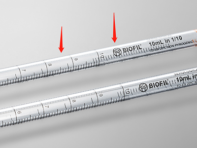 雙向刻度線設計，便于識別移液體積