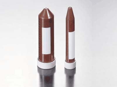 棕色管身，可阻擋100%的紫外線，利于光敏樣品的操作處理