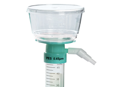 50mm直徑膜，外置抽真空接口，可直接過濾至50mL離心管中，減少不必要的移液步驟